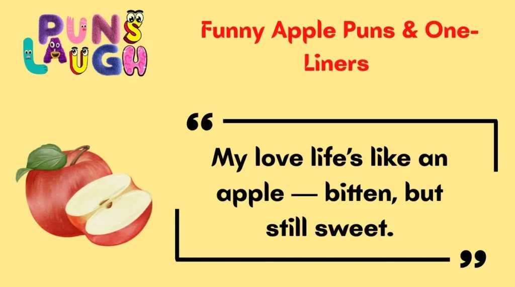 Funny Apple Puns & One-Liners