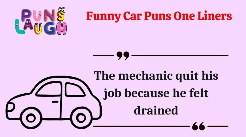 Funny Car Puns One Liners