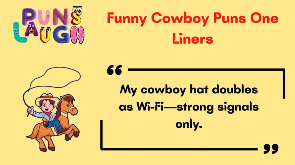 Funny Cowboy Puns One Liners