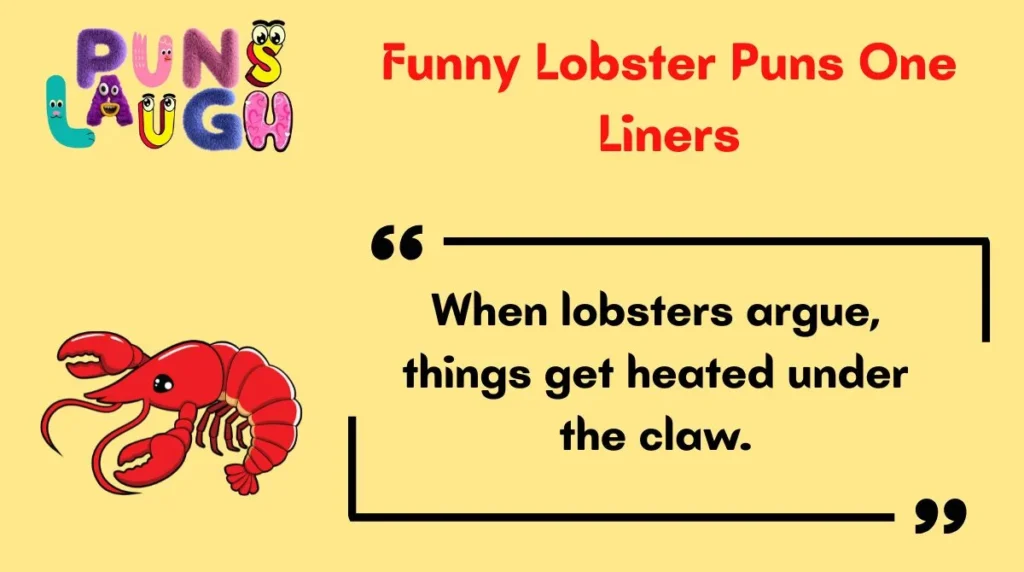 Funny Lobster Puns One Liners