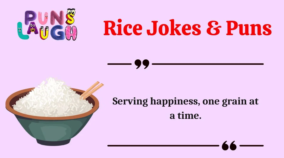 Rice Jokes & Puns