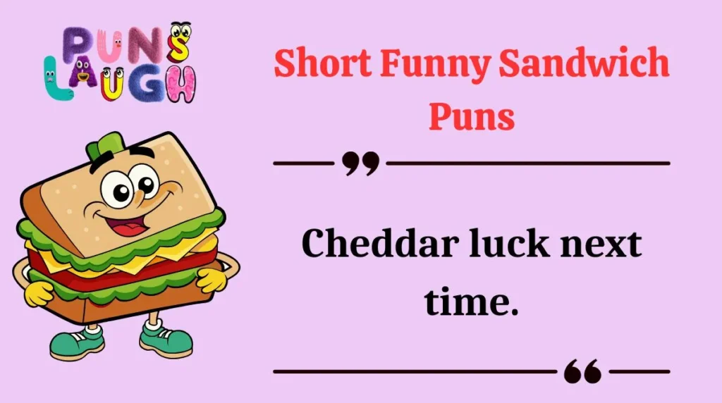 Short Funny Sandwich Puns