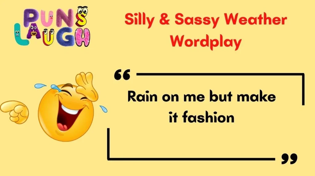 Silly & Sassy Weather Wordplay