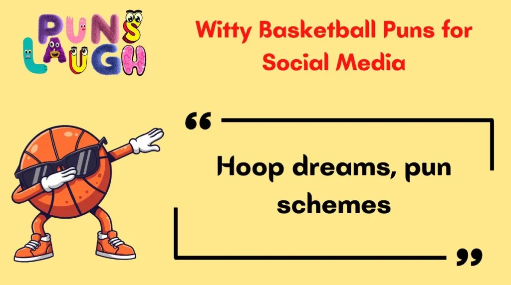 Witty Basketball Puns for Social Media