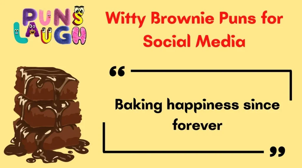 Witty Brownie Puns for Social Media