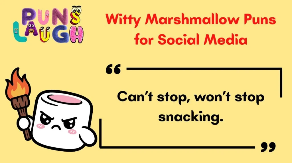 Witty Marshmallow Puns for Social Media