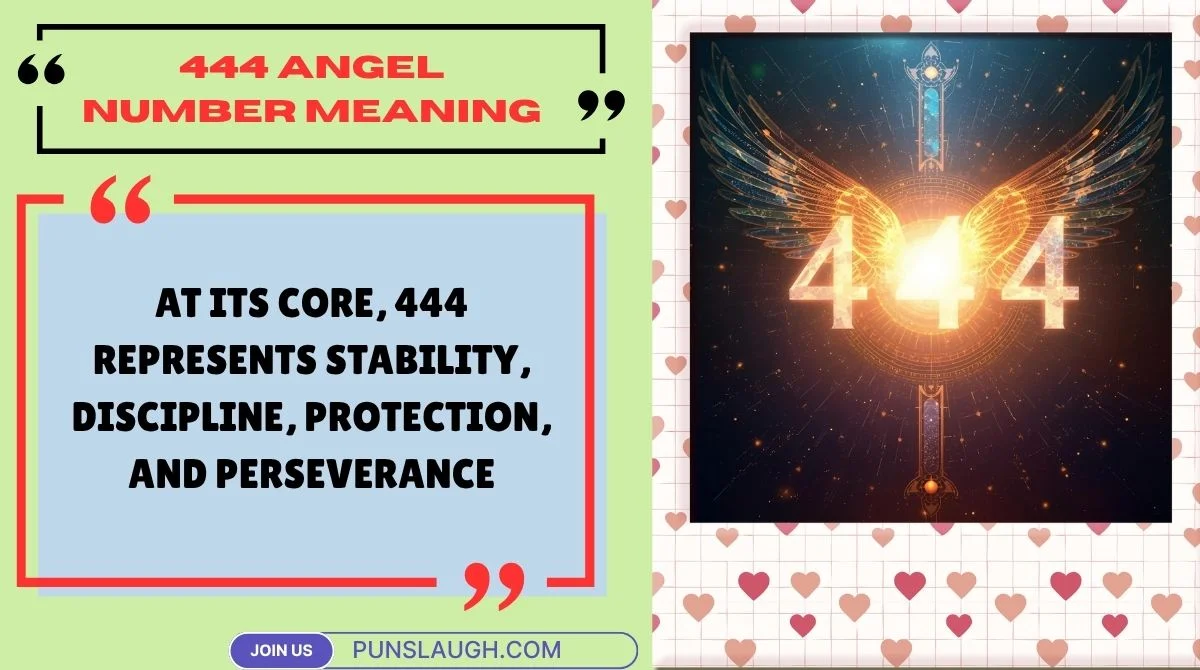 444 Angel Number Meaning