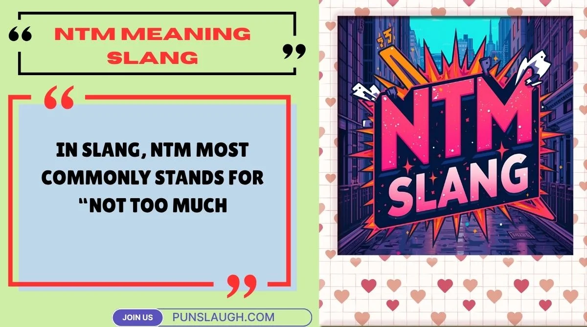NTM Meaning Slang