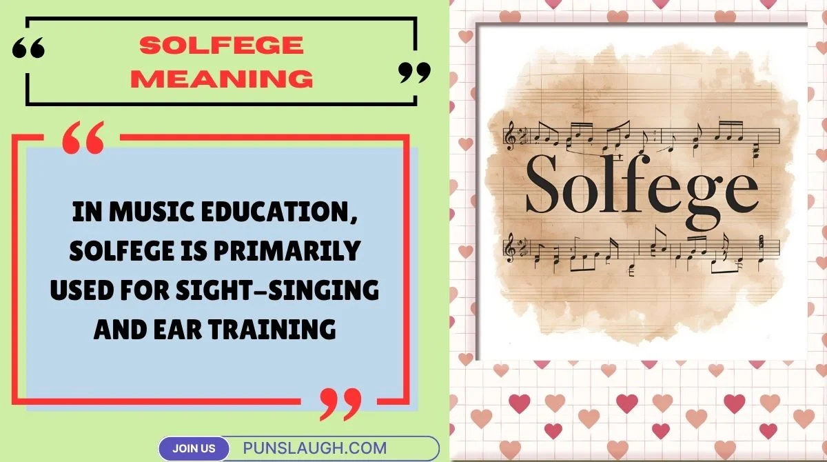 Solfege Meaning